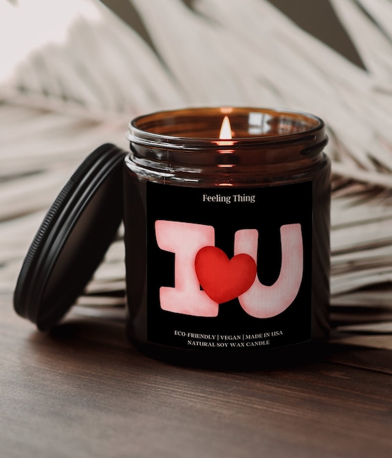 Love You Soja Kerze, Valentinstag Geschenk für Sie, Kerze für Zuhause, Gag Geschenk, Beziehungskerze, Geburtstagskerze, Geschenke für Ihn