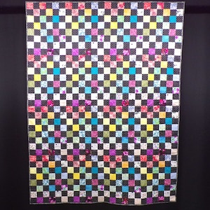 Rainbow Quilt, Multi-color Throw quilt, Rainbow throw quilt, Kids Quilt, Colorful throw quilt, Scrappy patchwork quilt, Rainbow blanket