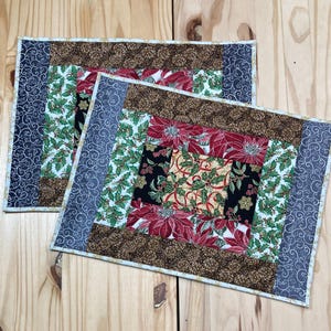 Christmas Placemats | Holiday placemats | Christmas décor | Holiday table décor | Quilted placemats | Holiday gift | Winter placemat | Gifts