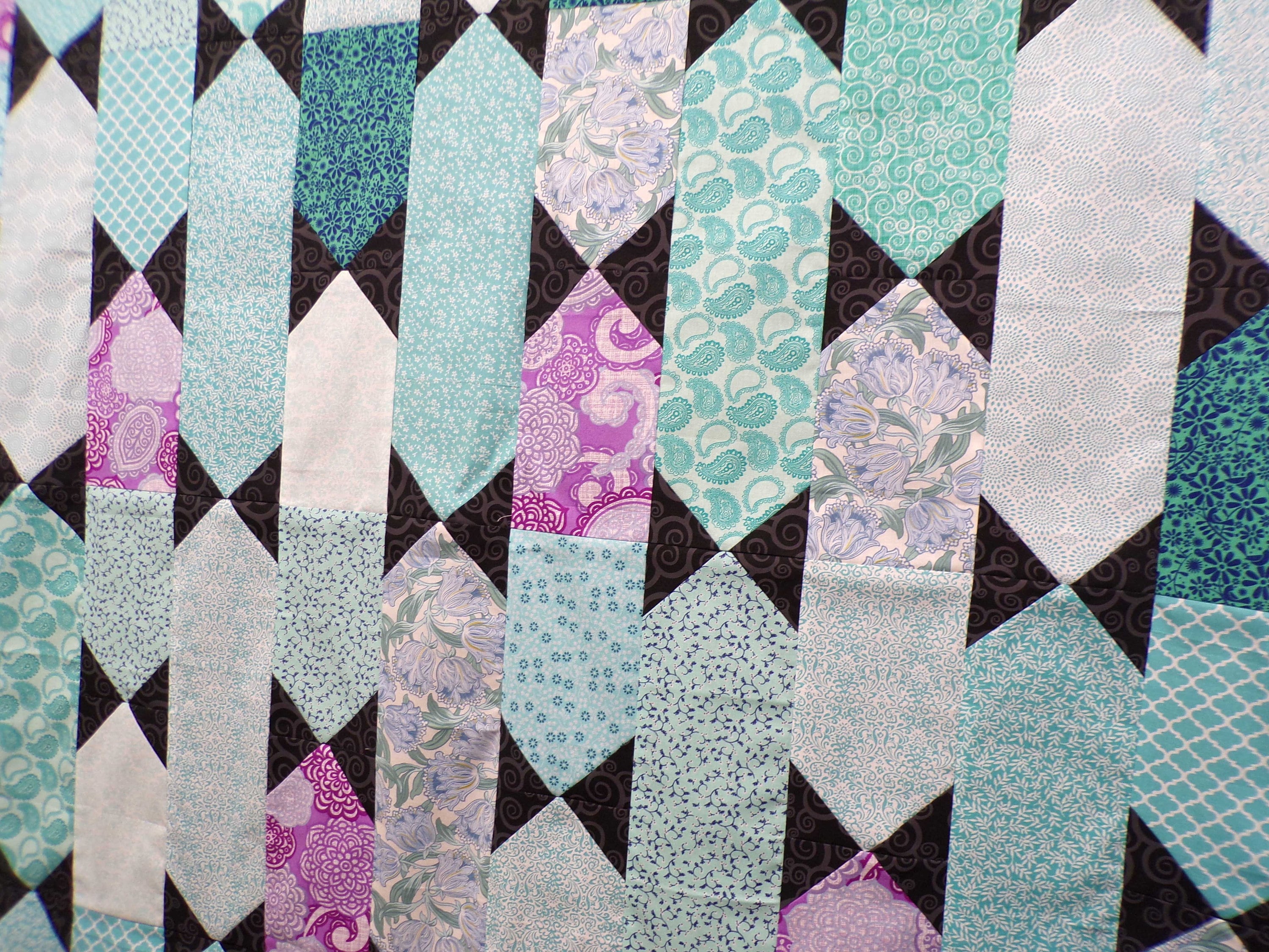 UNFINISHED Quilt Top Quilt Top for Sale Large Block Quilt Top Girly