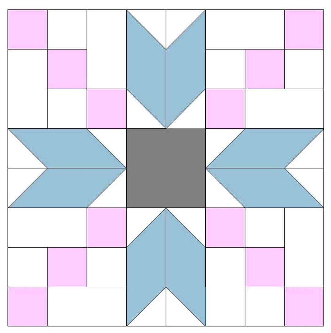 Irish Arrow Star Quilt Block Digital Quilt Block PDF Quilt Block Quilt