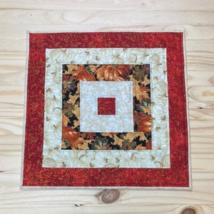 Autumn table quilt, Fall quilted decor, Thanksgiving centerpiece, Quilted table decor, Autumn decoration, Quilted centerpiece, Pumpkin quilt