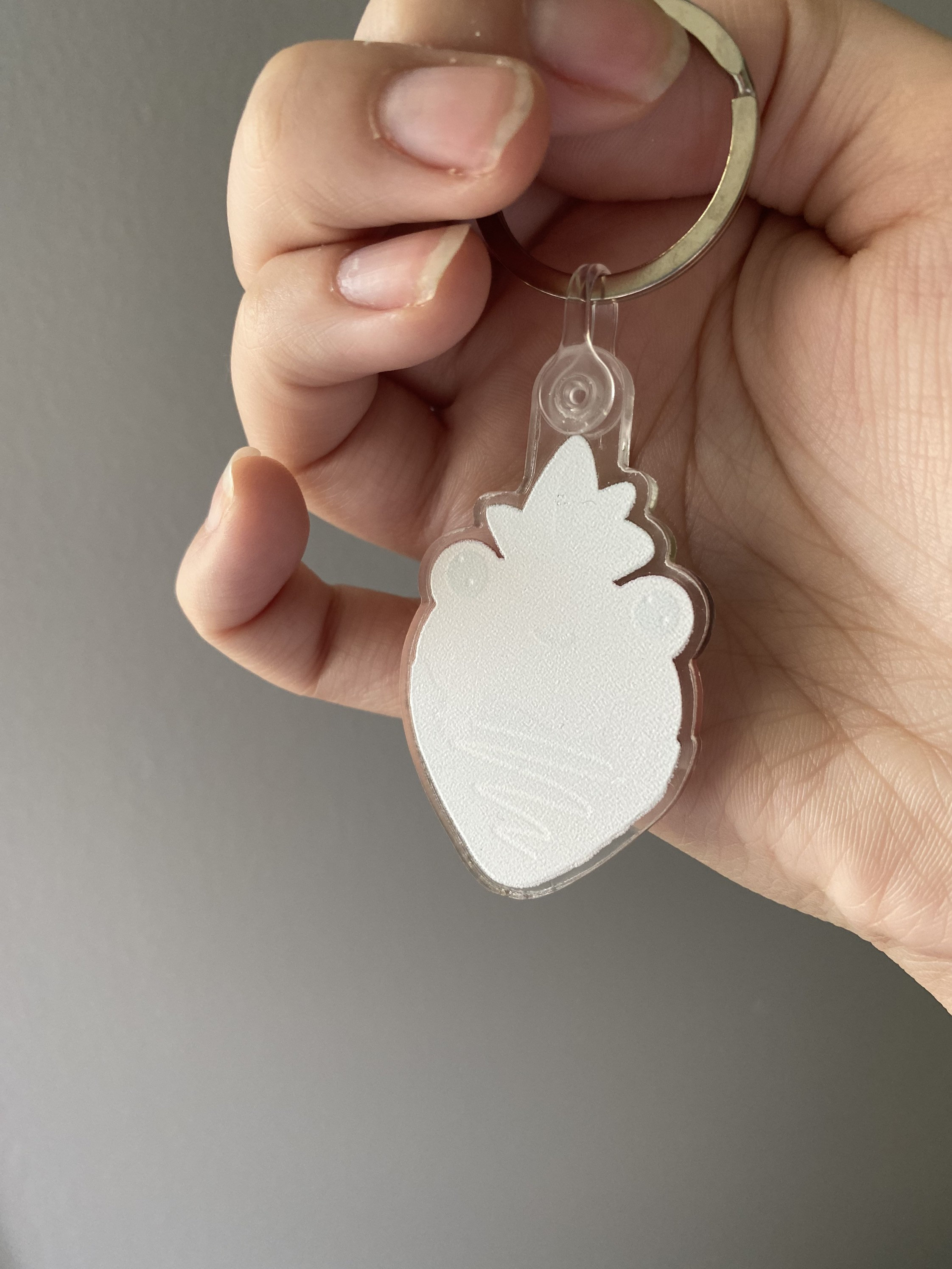 Strawberry Frog Keychain Etsy