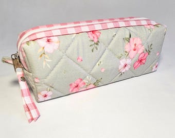 Gepolstertes Federmäppchen, kleines Kosmetiktäschchen mit Reißverschluss, Federmäppchen aus Stoff, Handtaschen-Organizer