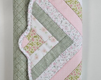 Gepolsterter A5-Planer- und Notizbuchumschlag, Organizer aus floralem Stoff mit Taschen und Magnetverschluss, nachfüllbarer Stoffumschlag, handgefertigt