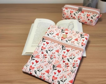 Funda libro acolchada, Funda Kindle y e-book, Protector libros con bolsillo, Funda lector electrónico, Regalo lectora