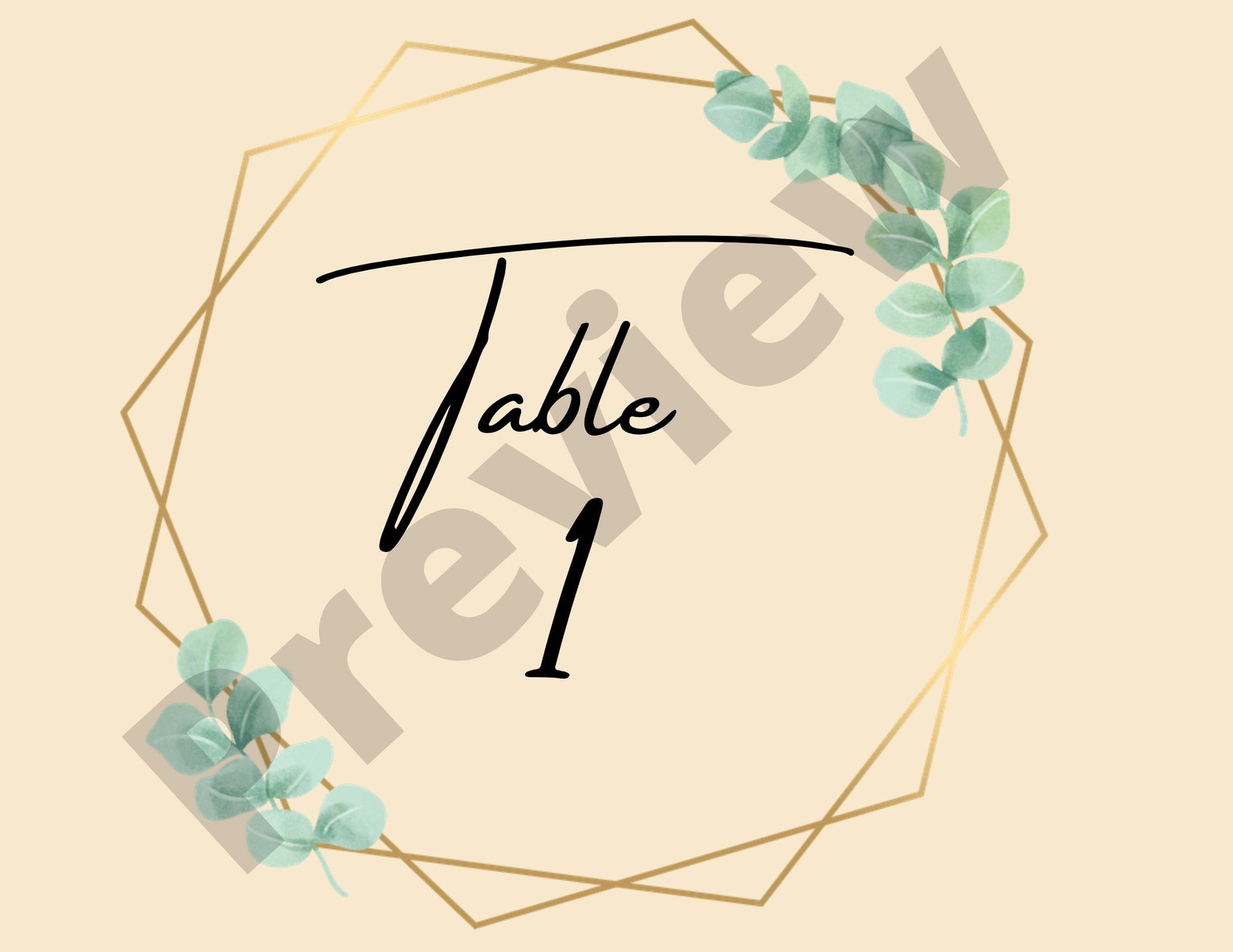 Geometric Wedding Table Numbers - Etsy