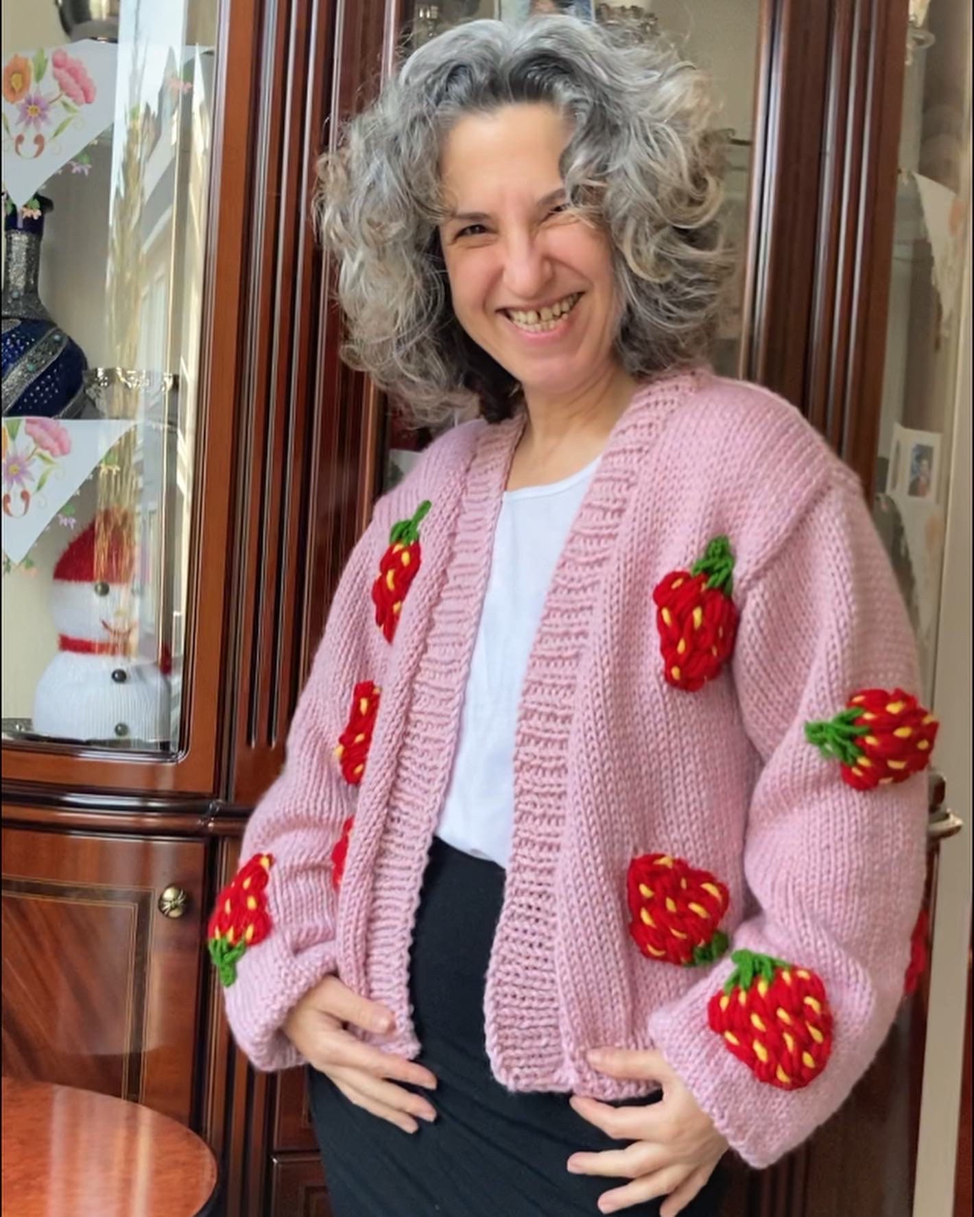 Strawberry Cardigan - Etsy