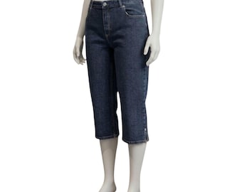 - Jean capri bleu année 2000 taille basse à ourlet fendu et ourlet fendu | Northern Reflections Taille 10
