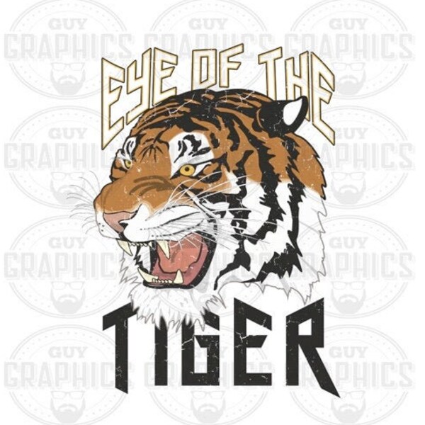 Sublimations, Designs Downloads, T-shirt Sublimations, Png, Clipart, Shirt Design, Sublimation Downloads, Eye of the Tiger