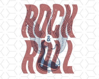 Sublimations, Designs Downloads, T-shirt Sublimations, Png, Clipart, Shirt Design, Sublimation Downloads, Rock and Roll Wave