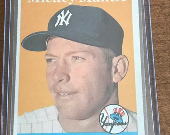 1958 topp ALL-STAR SELECTION mickey mantle