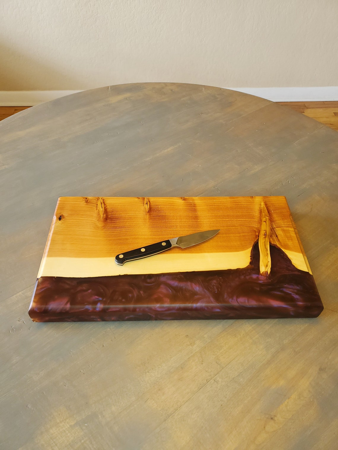 Handmade Live Edge Juniper Cutting Board Charcuterie Board Etsy