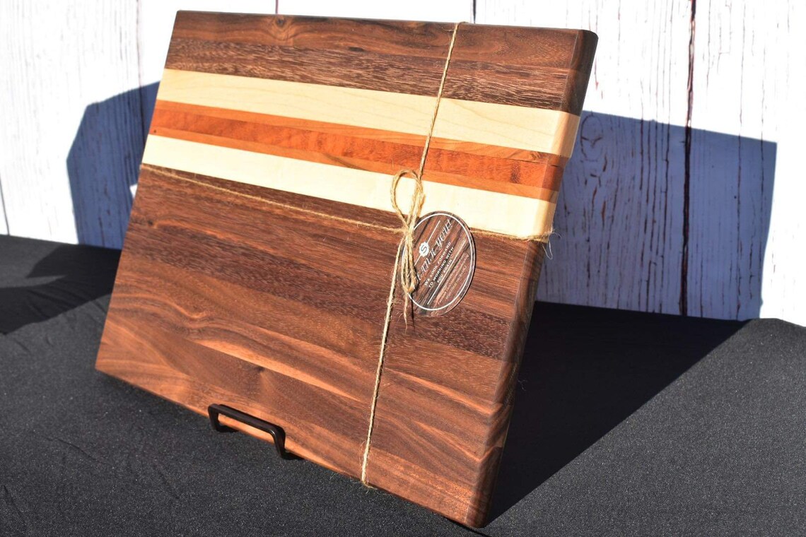 Exotisches Holz Schneidebrett aus Tigerholz schwarzem | Etsy