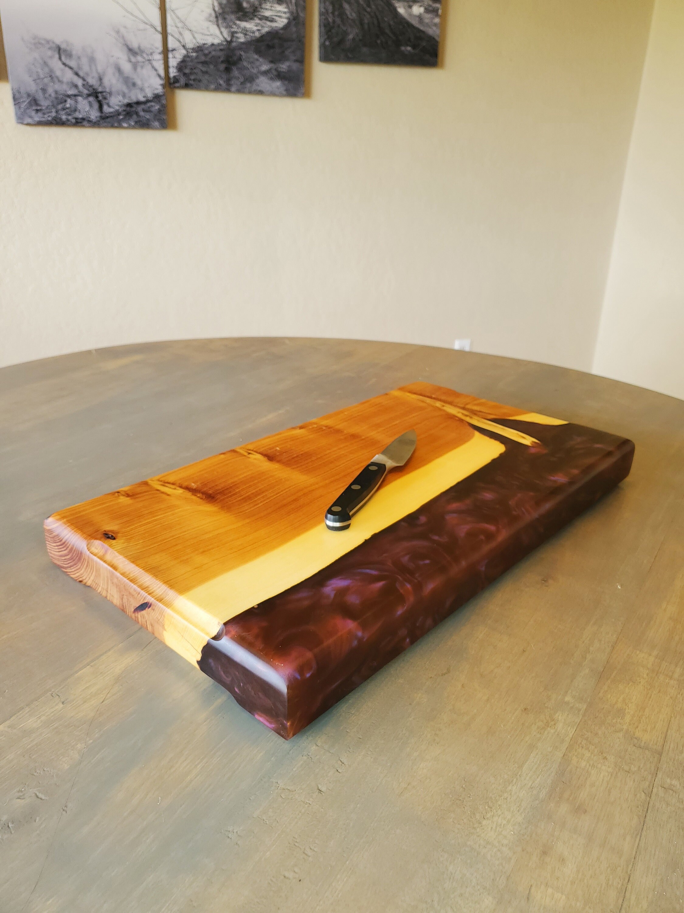 Handmade Live Edge Juniper Cutting Board Charcuterie Board Etsy