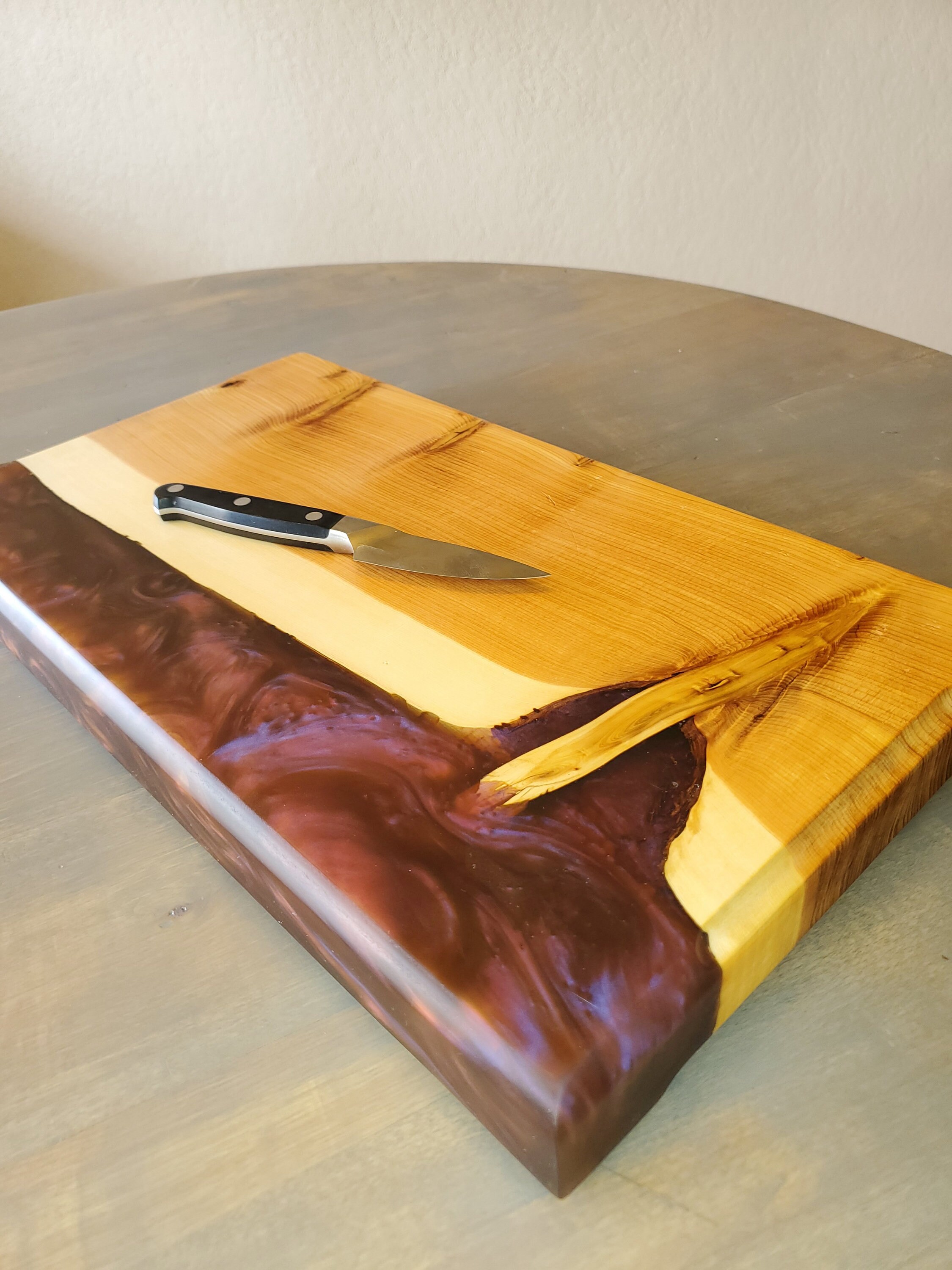 Handmade Live Edge Juniper Cutting Board Charcuterie Board Etsy