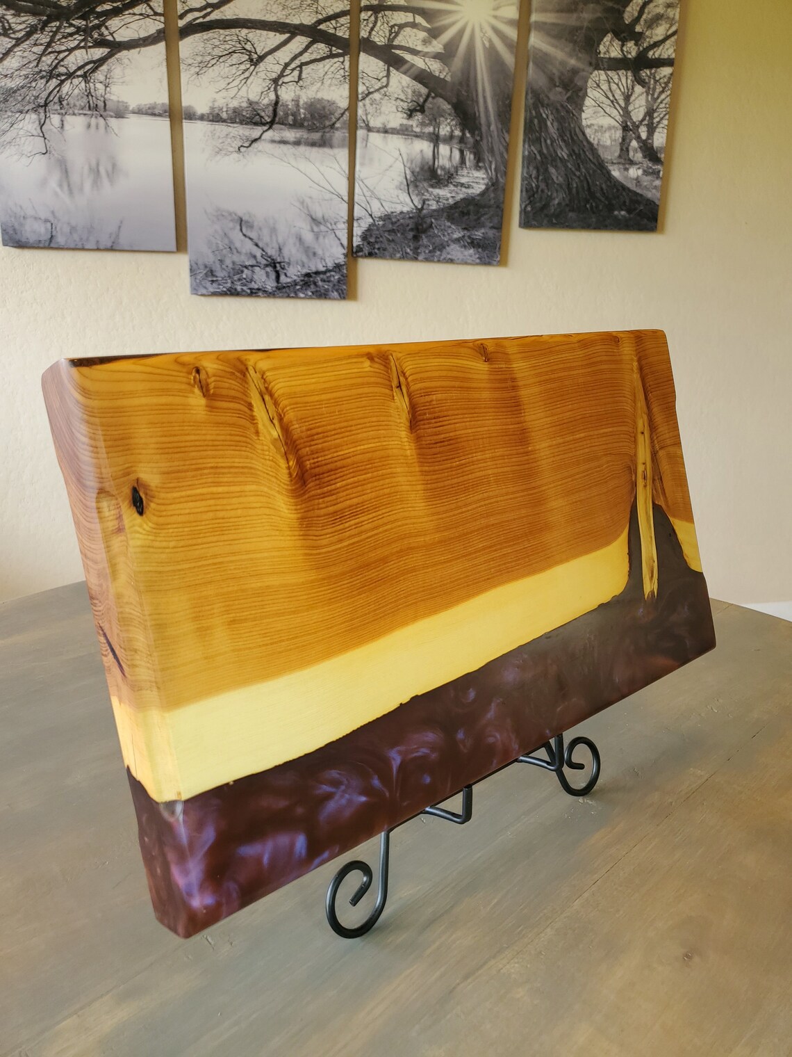 Handmade Live Edge Juniper Cutting Board Charcuterie Board Etsy