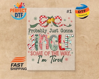 Funny Christmas Jingle DTF Transfer: Ready to Press Iron-On Decal
