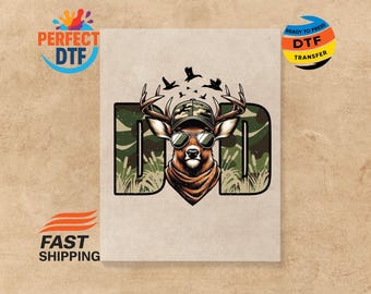 Hunting Dad DTF Transfer: Deer Hunting Heat Press Iron on Decal