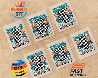 Back to School Boys DTF Transfer: Teacher First Day Heat Transfer