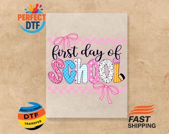 Coquette First Day of School DTF Print: Preppy Heat Transfer