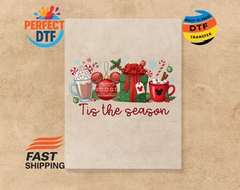 Christmas Mickey "Tis The Season" DTF Transfer: Holiday Heat Press