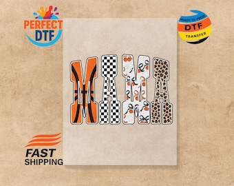 Basketball Mama DTF Transfer: Game Day Basketball Mom Ready to Press
