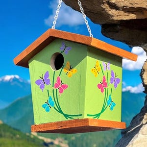 Handmade Wooden Birdhouse