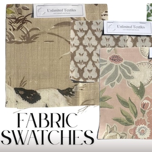 Swatches / Fabrics Samples - Pillow Fabric Swatches + Cuttings, Fabric CFA's + Memos