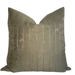 Vistula Striped Pillow Cover in Earth, Designer Pillow Covers, Decorative Pillows