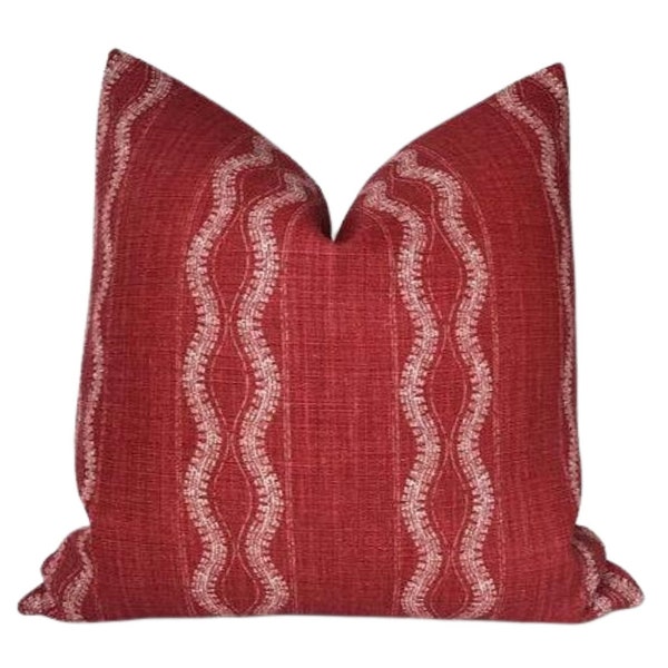Red Gold Pillow Etsy