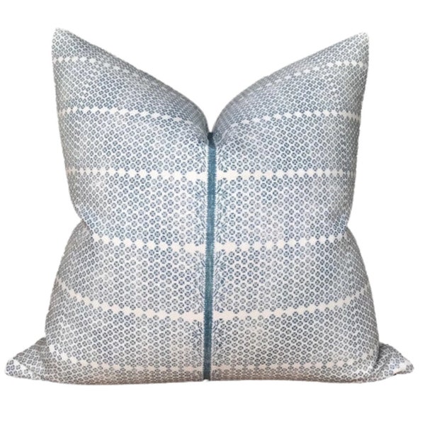 Designer Blue Pillow Etsy