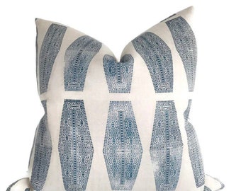 INLAY Pillow Cover in Lake Blue, Designer Pillow Covers, Decorative Pillows