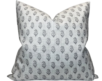 Rajmata Tonal Pillow Cover in Ash Grey, Designer Pillow Covers, Decorative Pillows