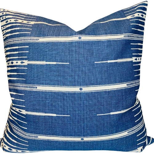 Udaipur Pillow Cover in Indigo Designer Pillow Covers Etsy