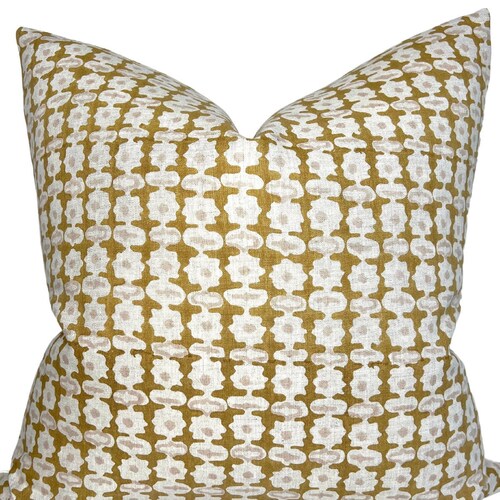 Pahari Pillow Cover in Saffron Designer Pillow Covers Etsy