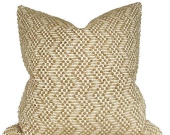 Audley Pillow Cover in Sand, Designer Pillow Covers, Decorative Pillows