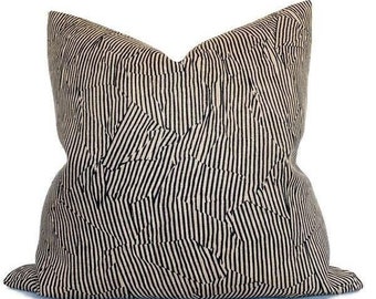 Avant Pillow Cover in Tan and Black, Designer Pillow Covers, Decorative Pillows