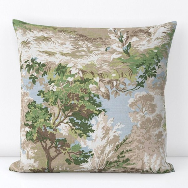 Toile Pillow Cover Etsy