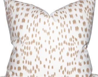 Les Touches Pillow Cover in Sand, 8012138.116, Designer Decorative Pillows, Brunschwig + Fils Textiles