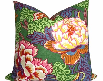 Honshu Pillow Cover in Green, Designer Pillow Covers, Decorative Pillows