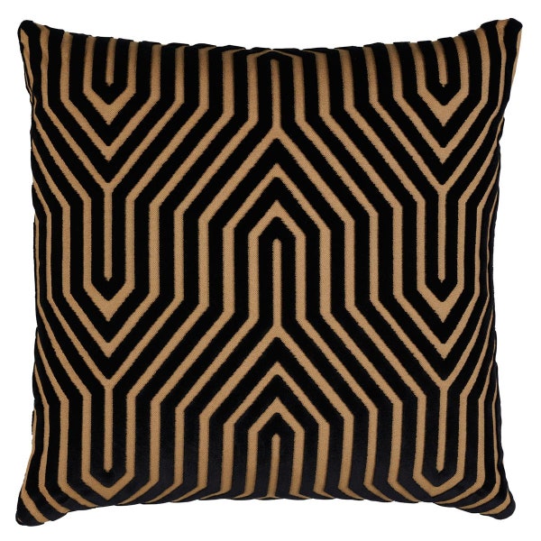 Vanderbilt Velvet Pillow Cover in Tortoise, Designer Pillow Covers, Decorative Pillows