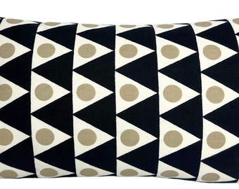 Versandfertig, 12x18, 12x20, 12x22 Kissenbezug mit Wimpel in Sand, Designer Dekokissen, Schumacher Textiles