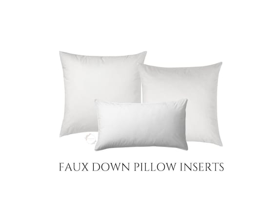 Down Alternative Pillow Insert, Faux Down, Insert for Pillow Cover, Pillow  Inserts in Any Size, Decorative Pillows 