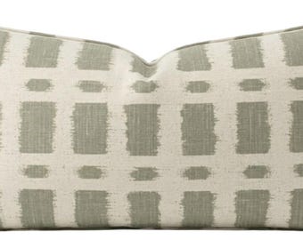 Townline Pillow Cover in Sage, Designer Pillow Covers, Decorative Pillows