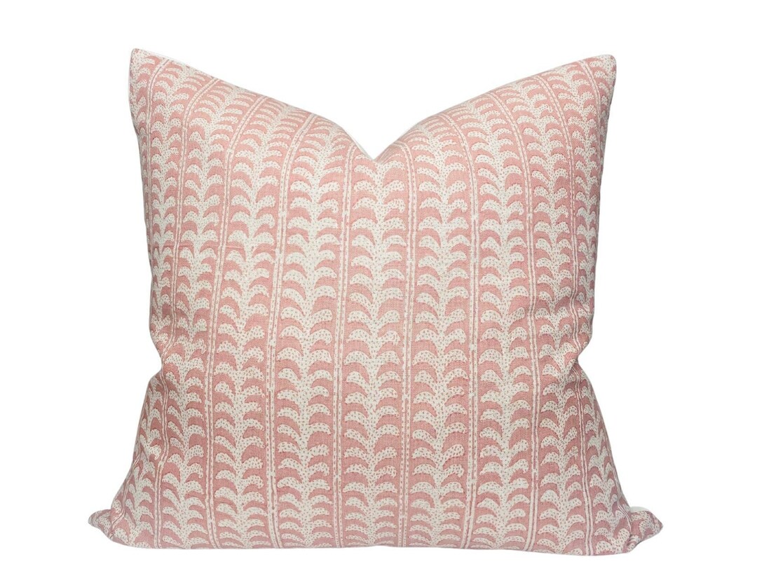Luxor Pillow Cover in Guava, Designer Pillow Covers, Decorative Pillows