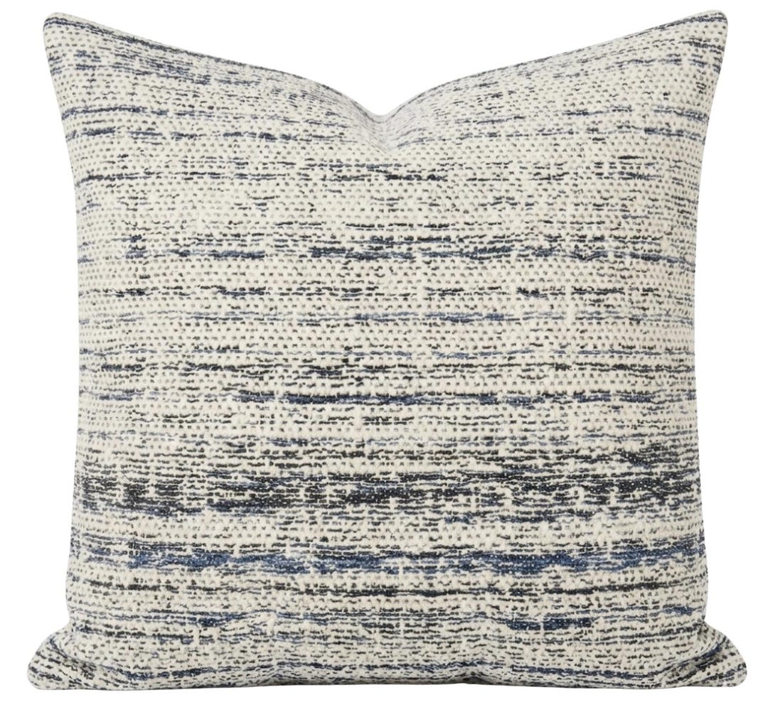 Sedona Woven Pillow Cover in River Blue, Designer Decorative Pillows ...