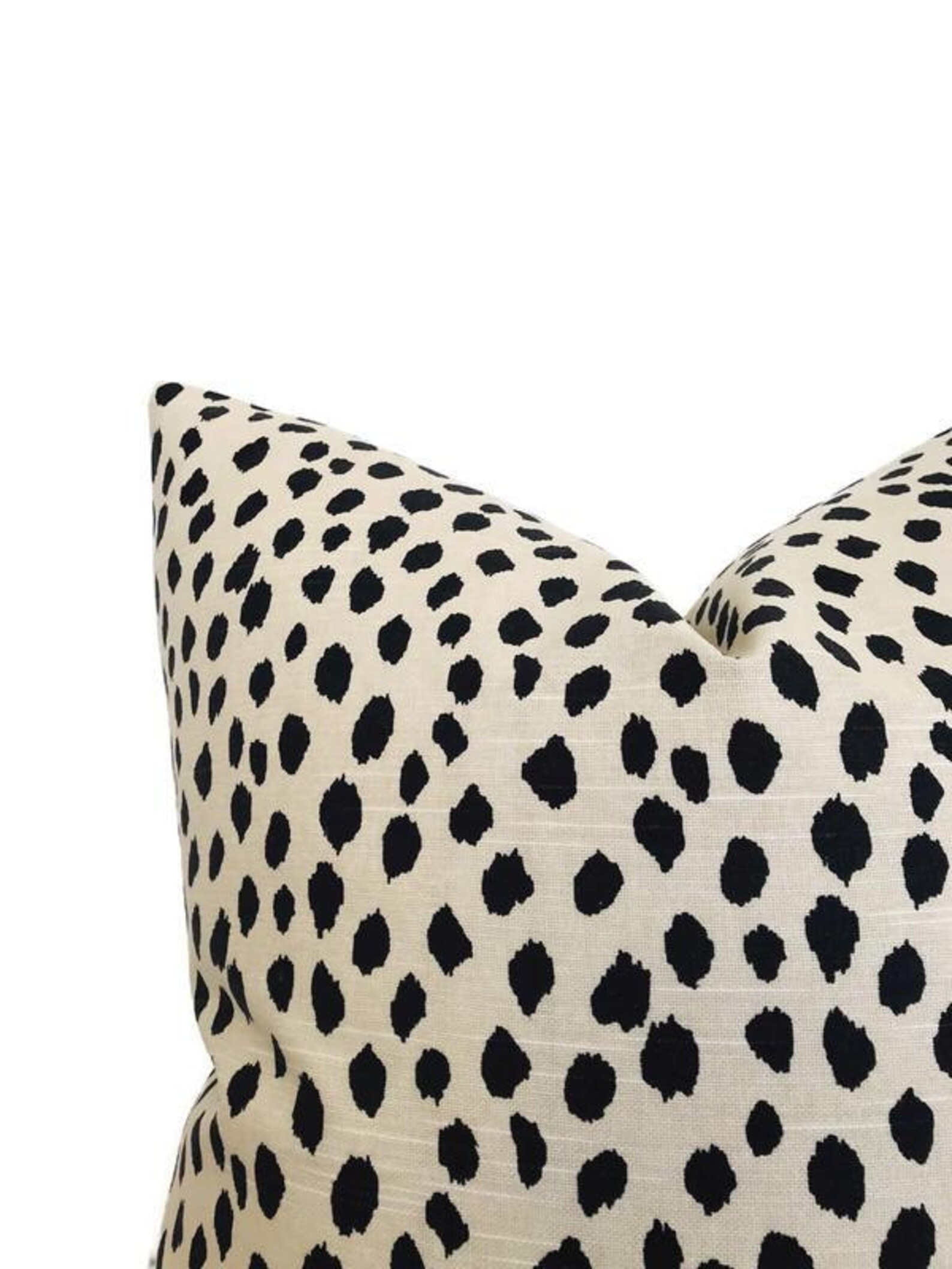 Spotted Pillow Cover in Flaxseed Designer Pillows Designer Etsy