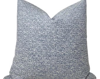Poszewka na poduszkę sarong w kolorze indygo, designerskie poszewki na poduszki, poduszki dekoracyjne, poduszki do użytku wewnątrz i na zewnątrz