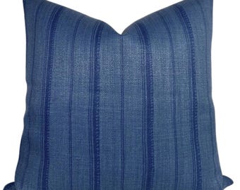 Malabar Kissenbezug in Indigo, Designer Dekokissen, Peter Dunham Textiles